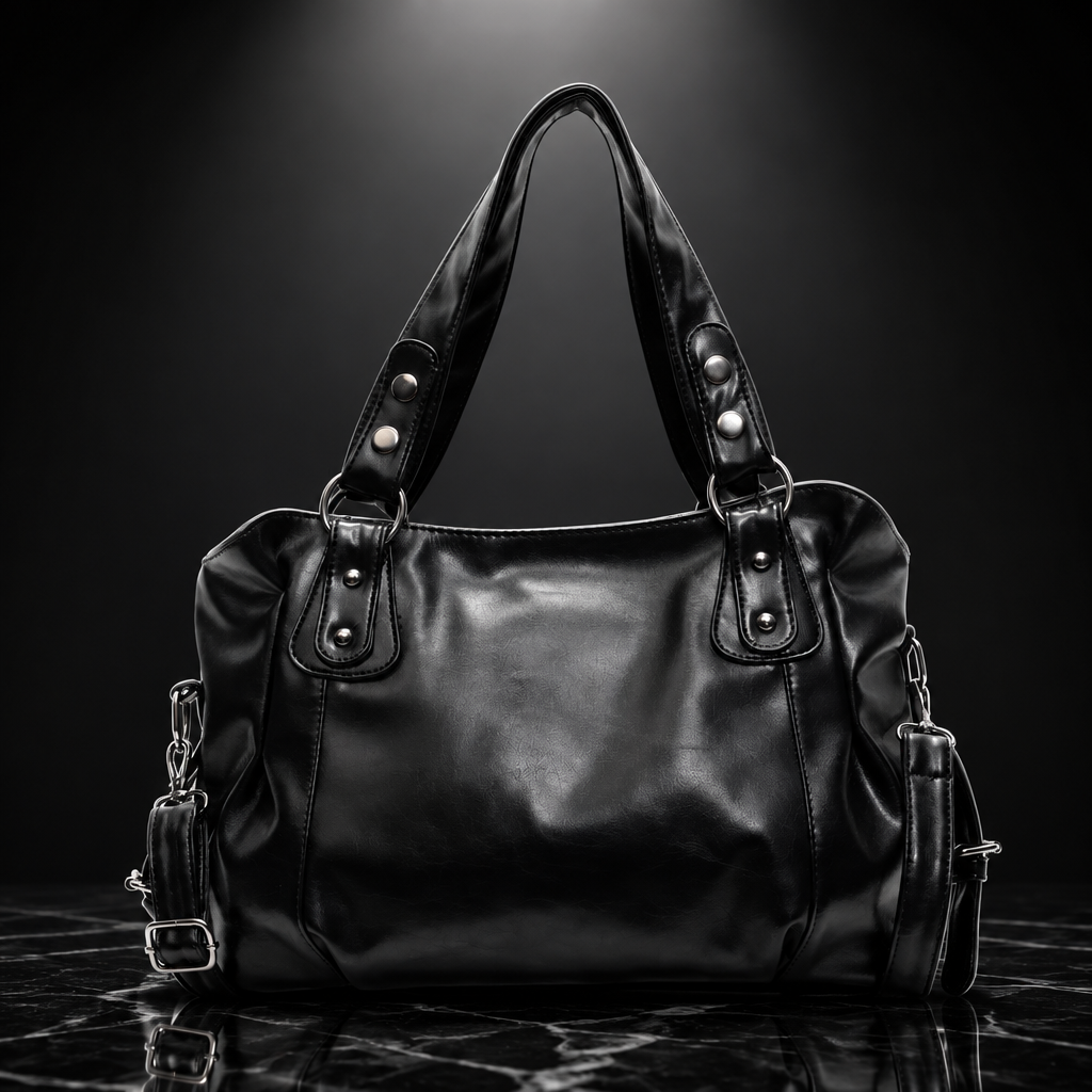 Oil Wax Leather Tote Bag with 3-Way Carry