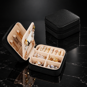 Portable Leather Jewelry Box