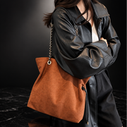 Chain-Handle Everyday Tote Bag