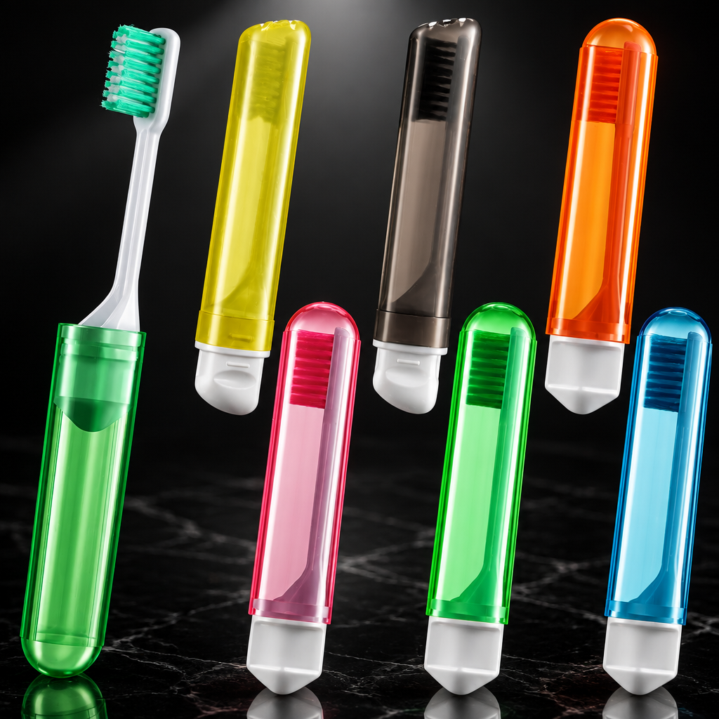 Folding Travel Toothbrush, Ultra-Soft Bristles