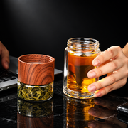 230ml Double-Wall Glass Travel Tea Mug