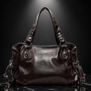 Oil Wax Leather Tote Bag with 3-Way Carry