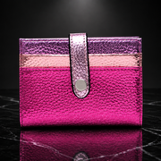 Metallic Fold Clip Wallet
