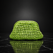 Woven Metallic Clutch Bag