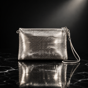Retro Disco Metallic Clutch Bag