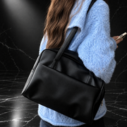 Open-Top Commuter Tote with Phone Pockets