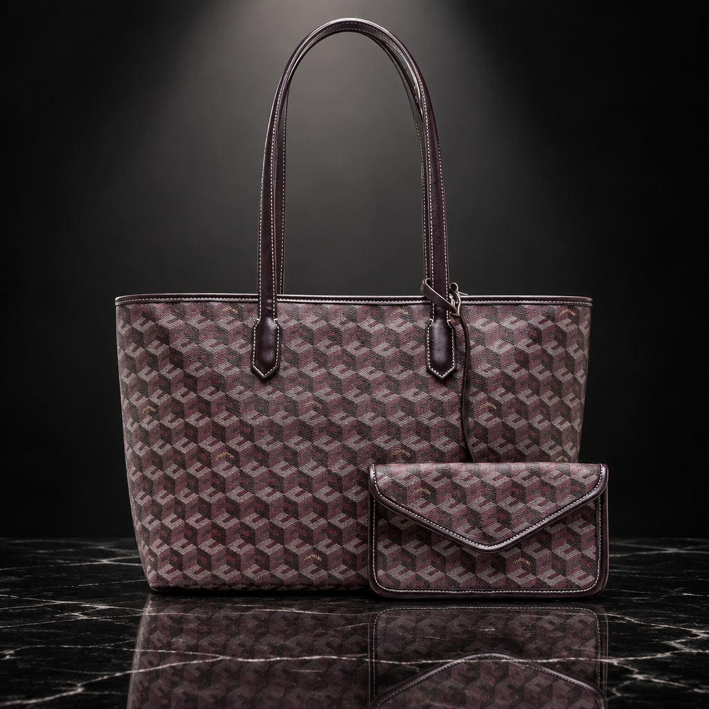 Geometric Commuter Tote Bag