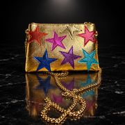 Starlight Stripe Chain Shoulder Bag