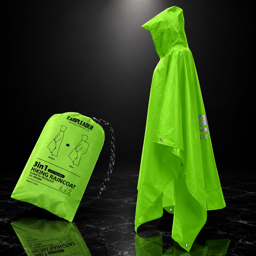 3-in-1 Outdoor Travel Rain Poncho