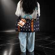 Dots & Stripes Oxford Travel Duffle