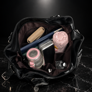 Oil Wax Leather Tote Bag with 3-Way Carry