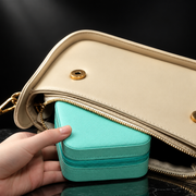 Portable Leather Jewelry Box