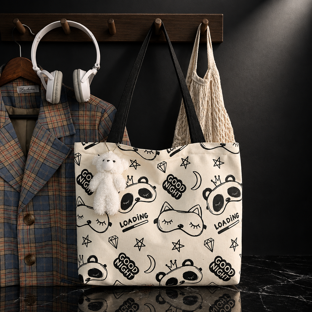 Artistic Canvas Tote Bag