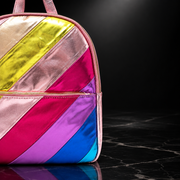 Retro Striped Backpack