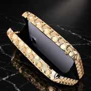 Gold Honeycomb Evening Minaudiere