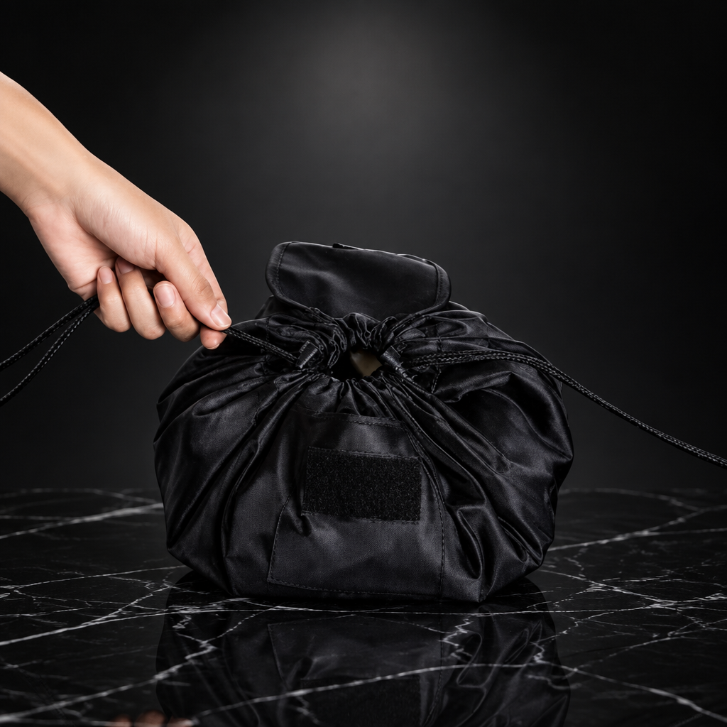 Drawstring Cosmetic Bag Travel Pouch
