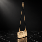 Gold Honeycomb Evening Minaudiere
