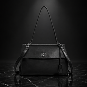Braided-Detail Washed Shoulder Bag