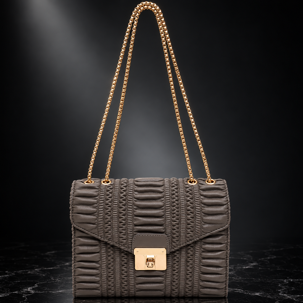 Horizontal Stripes Shoulder Bag