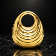 Glossy Shell-Shaped Chain Clutch