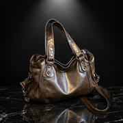 Oil Wax Leather Tote Bag with 3-Way Carry