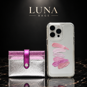Metallic Fold Clip Wallet