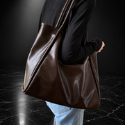 Open-Top Commuter Tote with Phone Pockets