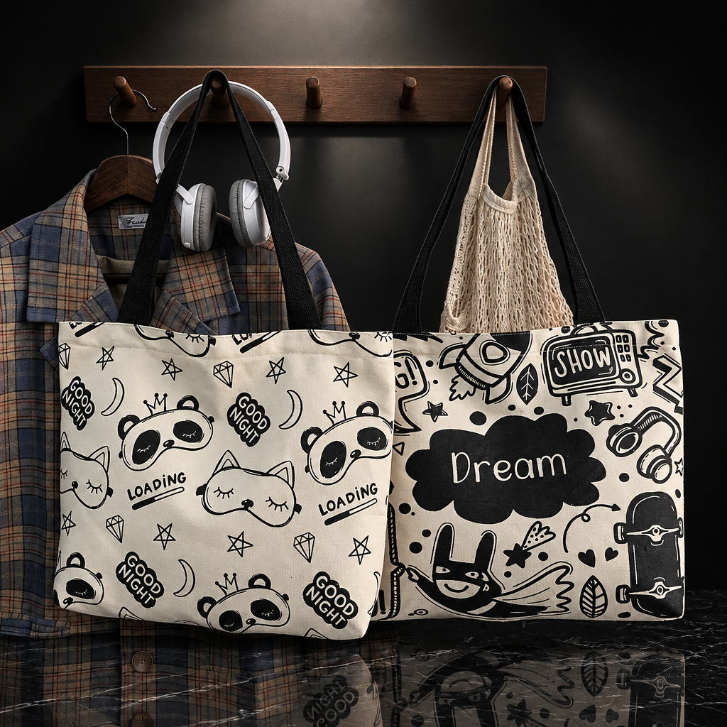 Artistic Canvas Tote Bag