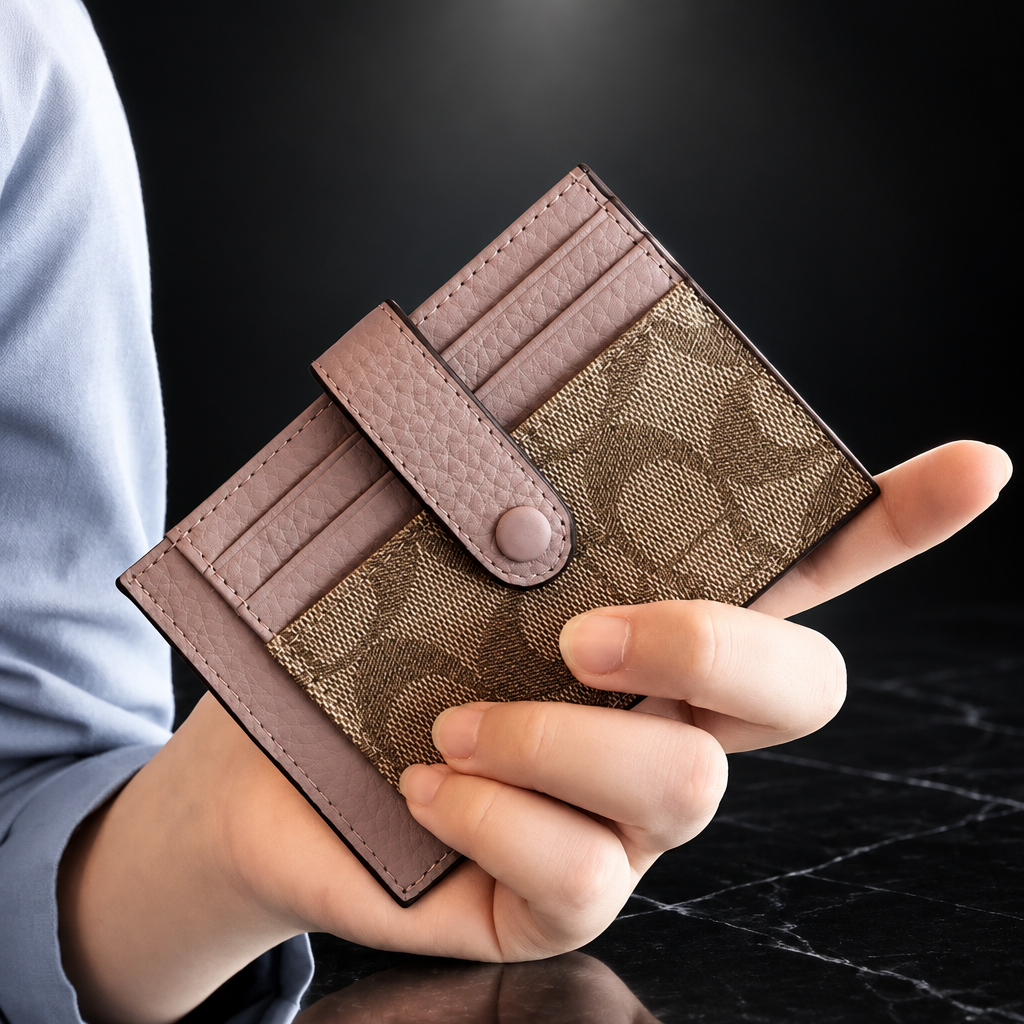 Faux Leather RFID-Blocking Wallet