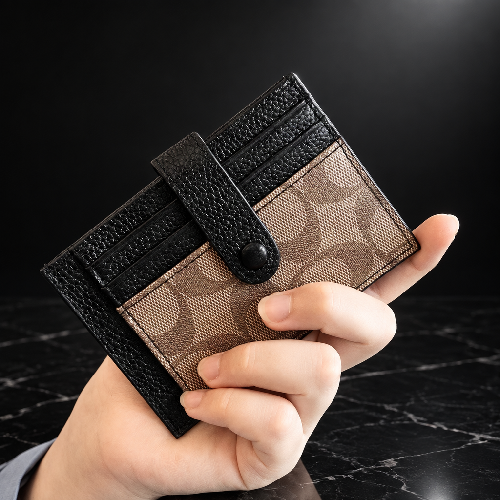 Faux Leather RFID-Blocking Wallet