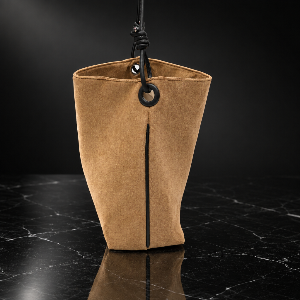 Faux-Suede Hobo Shoulder Bag