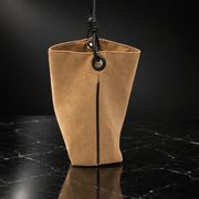 Faux-Suede Hobo Shoulder Bag