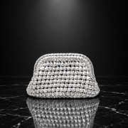 Woven Metallic Clutch Bag