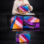Faux Leather Metallic Crossbody