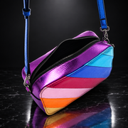 Faux Leather Metallic Crossbody