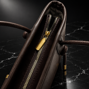 Tassel-Detail Vintage Faux-Leather Shoulder Bag