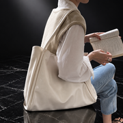 Open-Top Commuter Tote with Phone Pockets