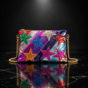 Starlight Stripe Chain Shoulder Bag