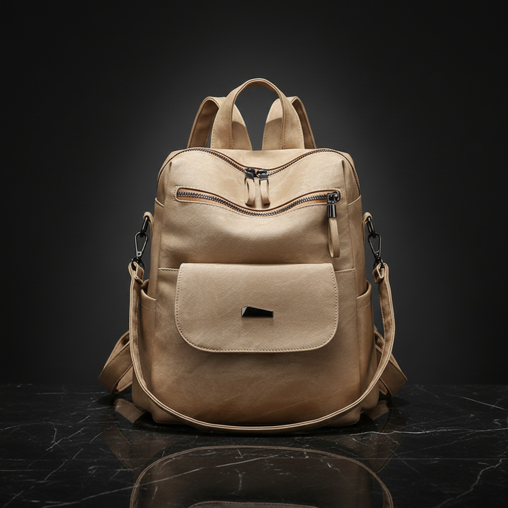 Marbled Faux Multi-Pocket Backpack Backpacks product image 7