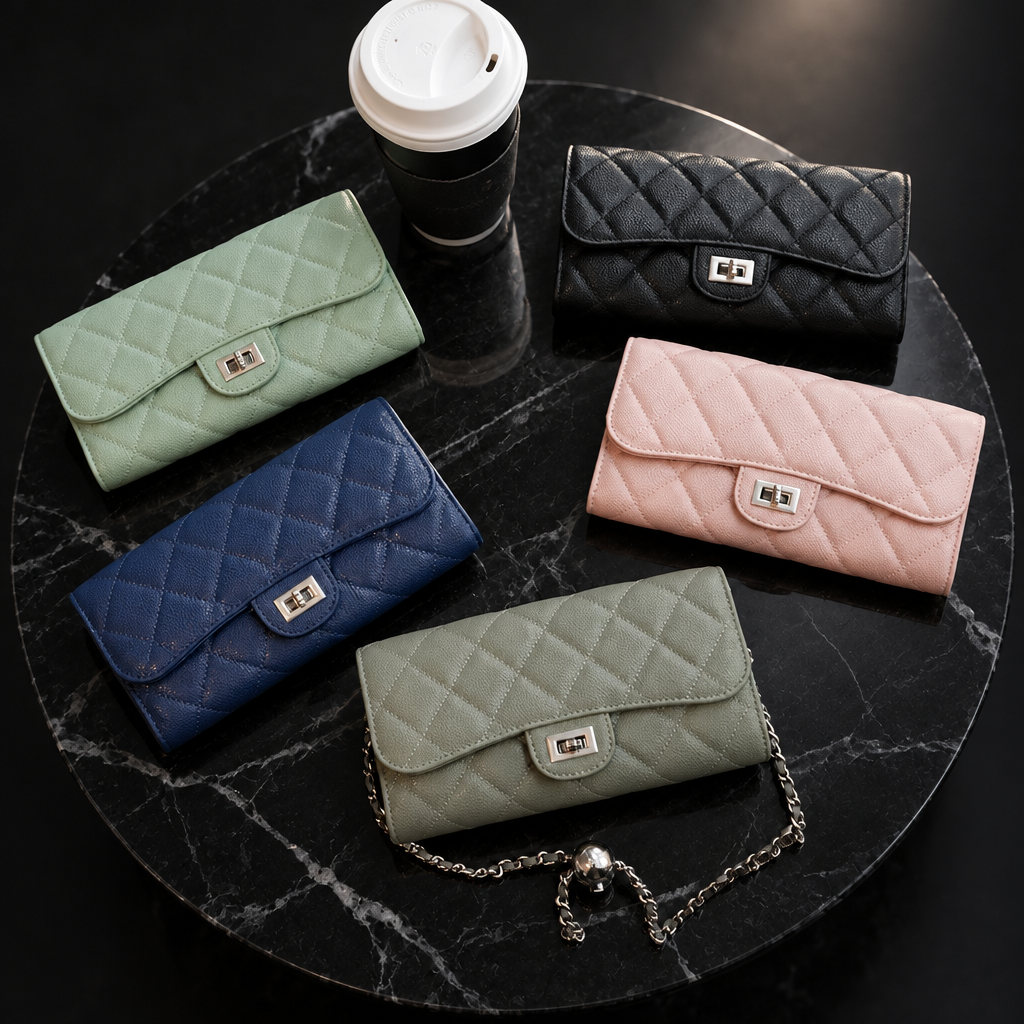 Leather wallet Luna shot 1