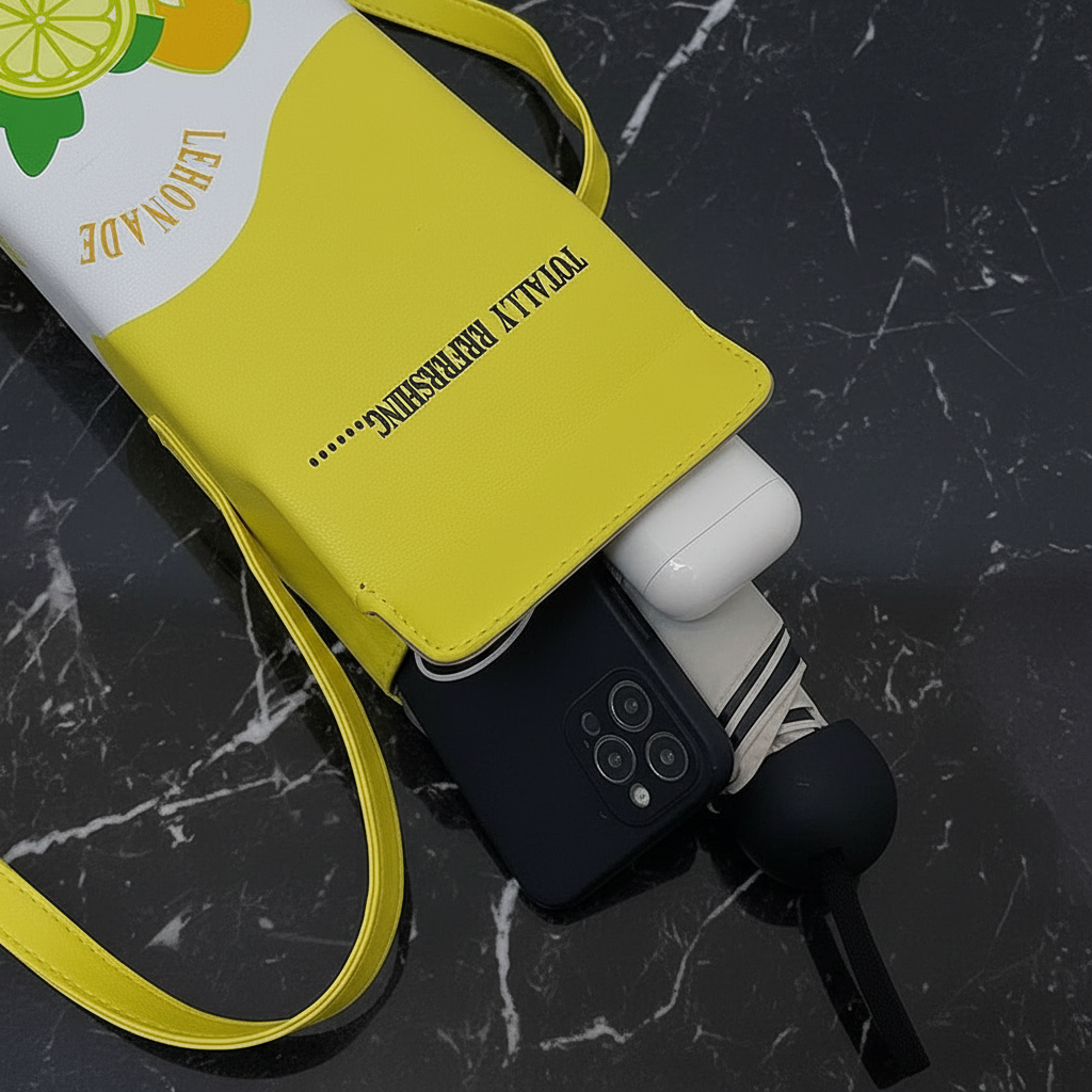 Lemonade & Milk Bag open close-up