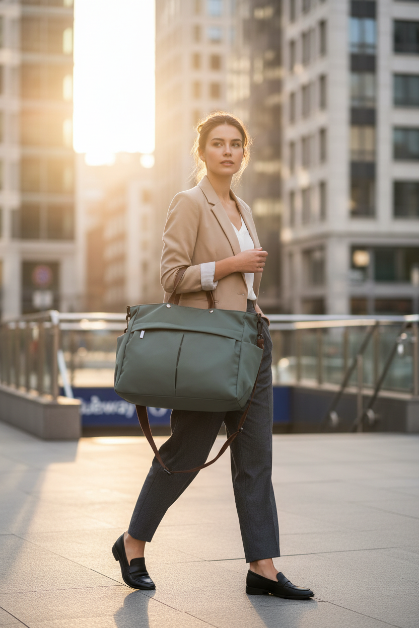 Nylon Two-Pocket Commuter Tote Tote Bags product image 13