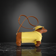 Cute Yellow Raincoat Dog Crossbody & Shoulder Bag Novelty Bag product image 3
