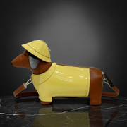 Cute Yellow Raincoat Dog Crossbody & Shoulder Bag Novelty Bag product image 11