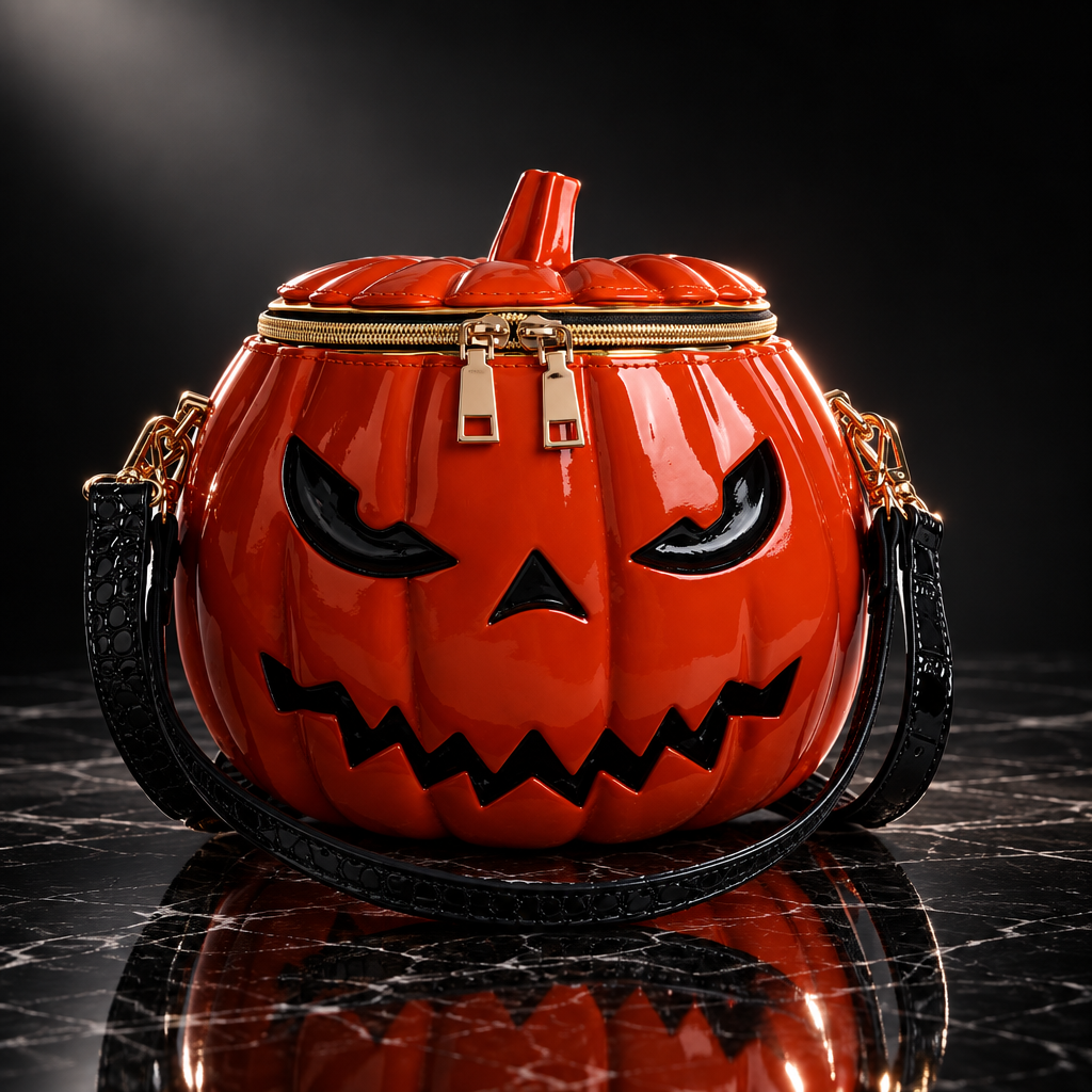 Orange pumpkin crossbody, Luna style
