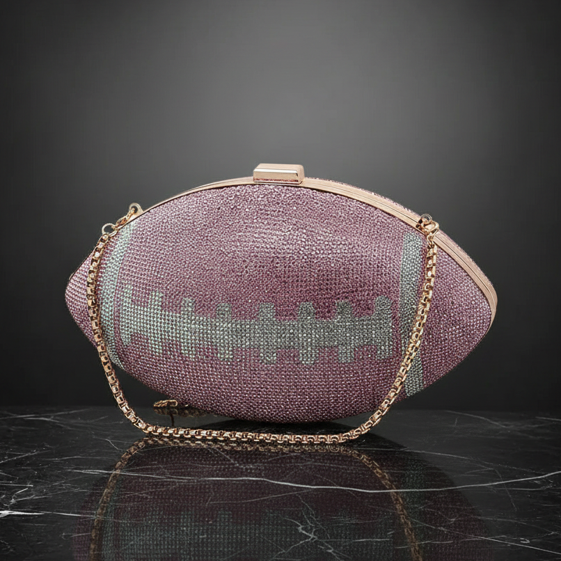 Game Day Glam Rhinestone Football Bag