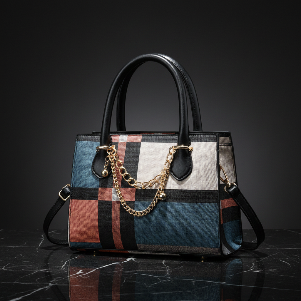 Plaid tote shot 6