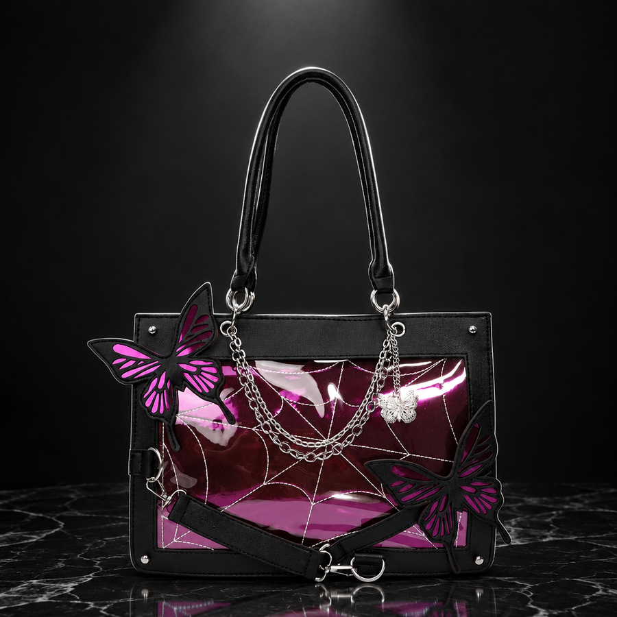 Gothic Spiderweb Convertible Bag