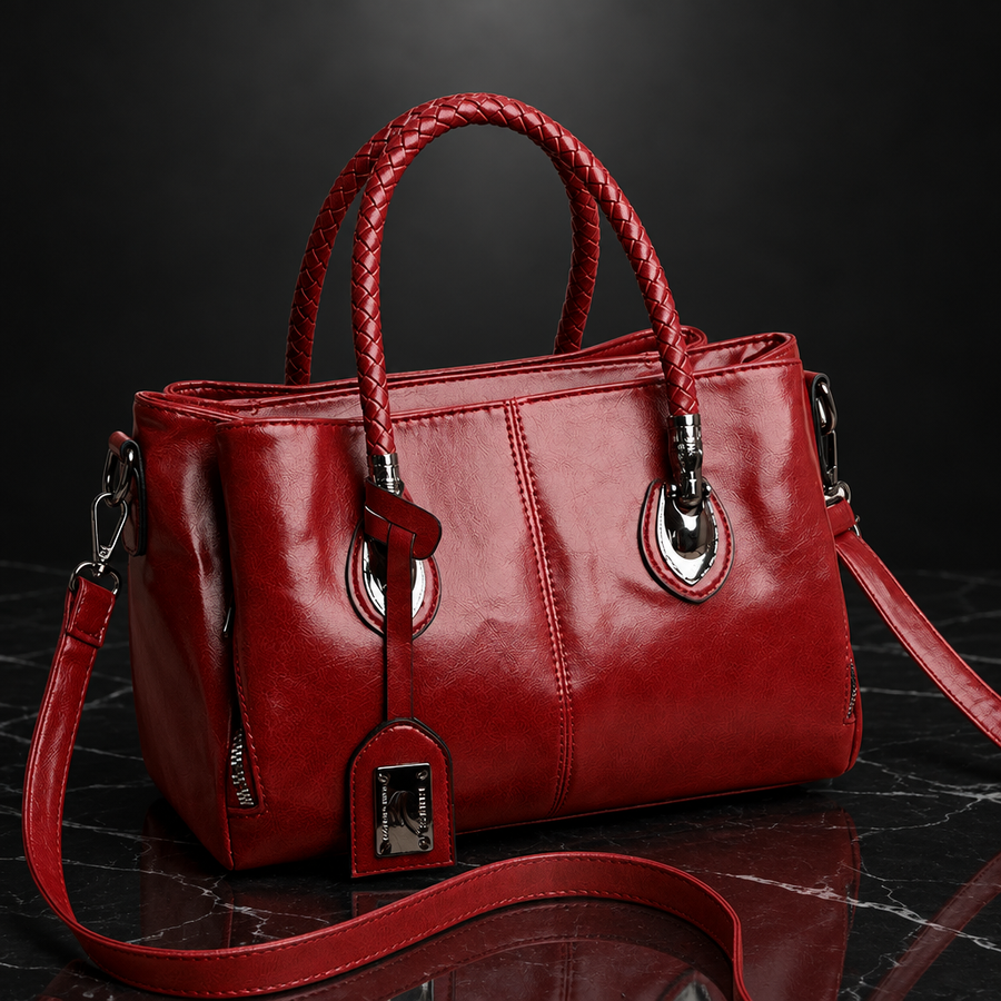 Stitched Minimalist Shoulder Bag