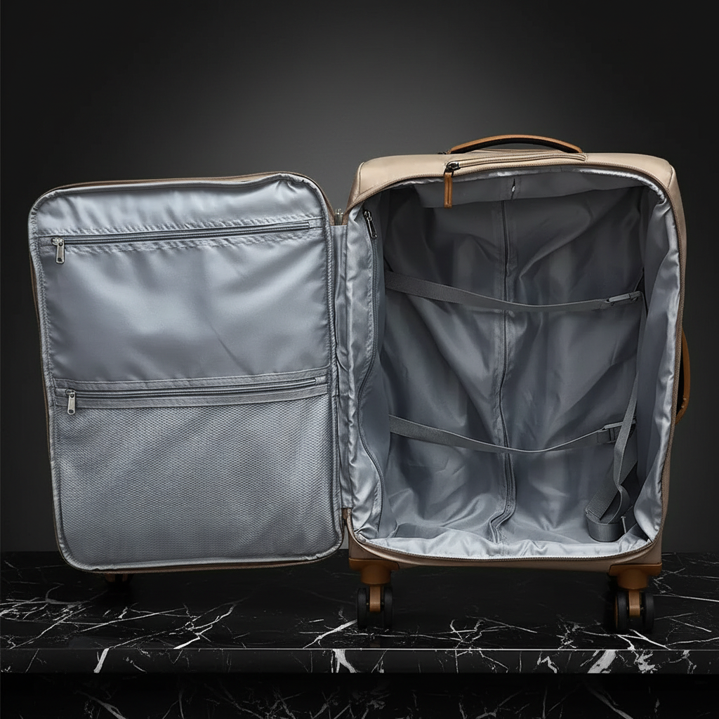 Suitcase interior detail